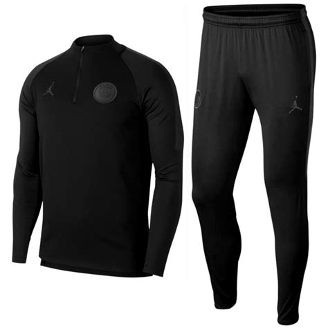 psg jordan tracksuit black